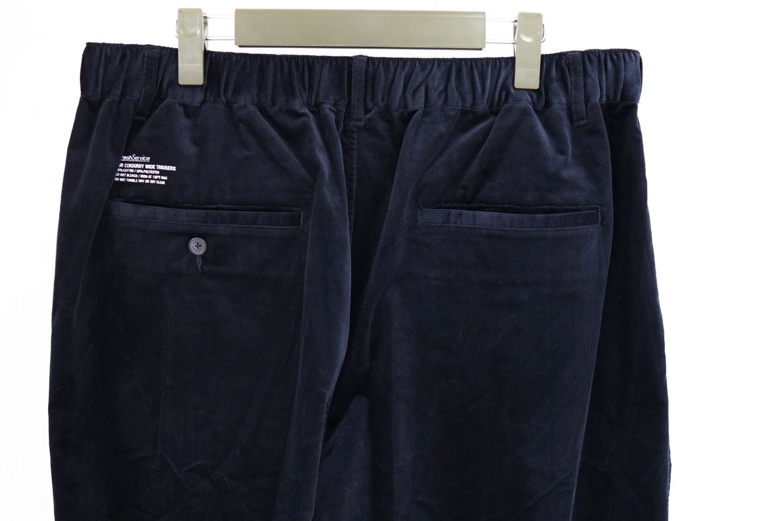 フレッシュサービス 26AW AIR CORDUROY WIDE TROUSERS(FSC263-40087)NAVY☆10月3日(土)発売！