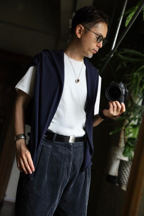 金子恵治×フルーツ オブ ザ ルーム 3P PACK Tee "TIGHT FIT"スタイル.2024.6.15.