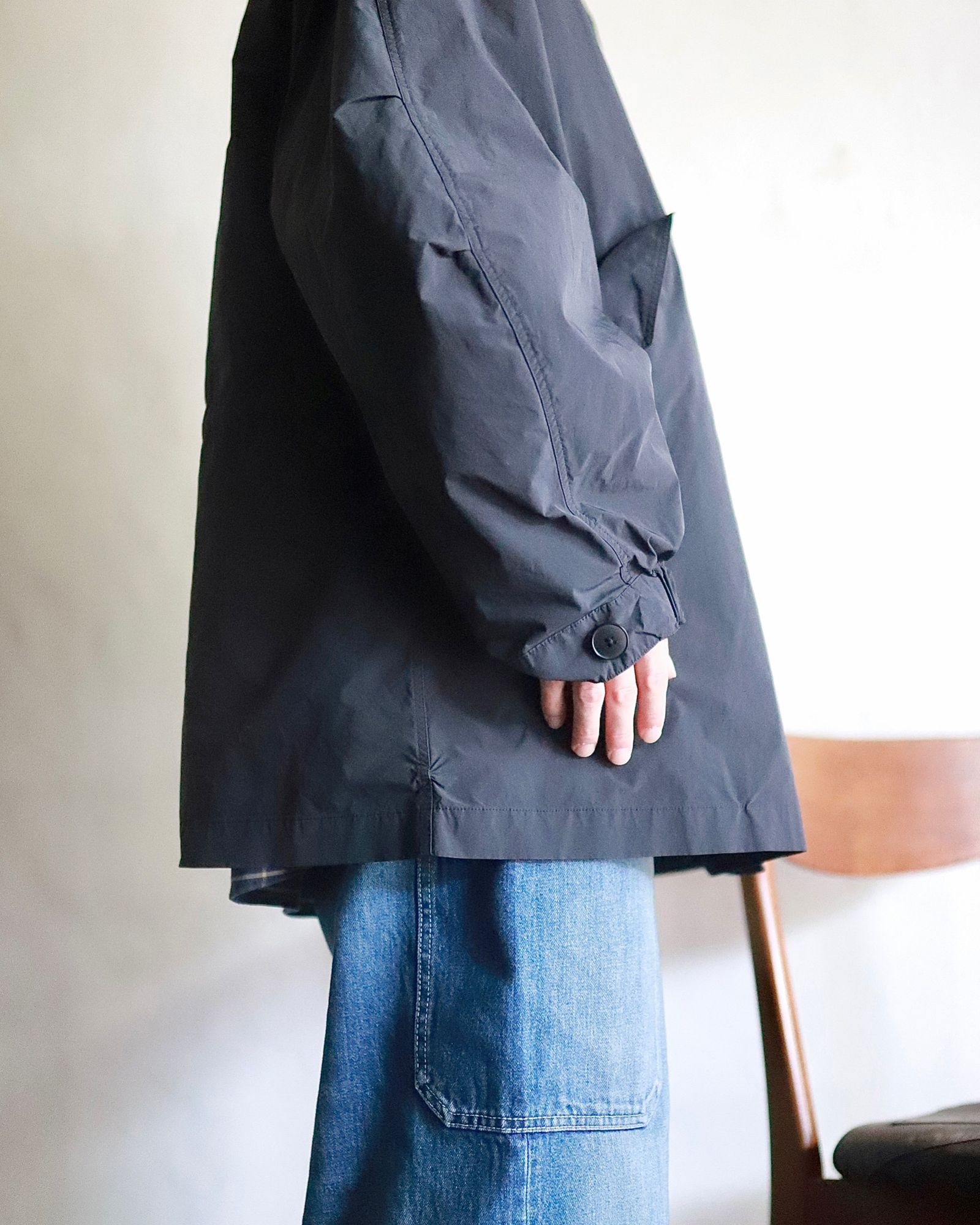 販売限定 【ATON 23AW AIR WEATHER SHORT MODS COAT | engeikos.com.co