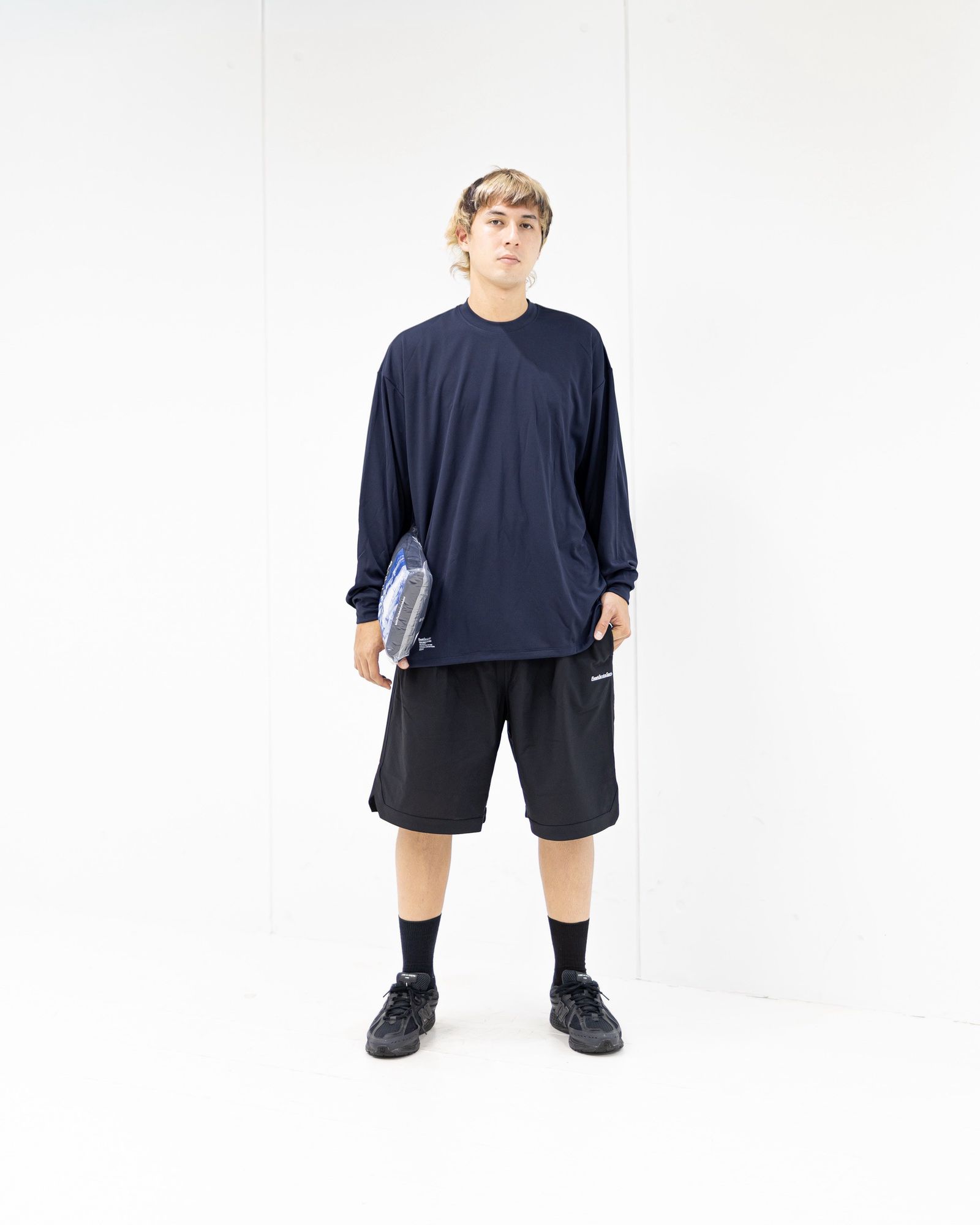 フレッシュサービス 2-PACK TECH SMOOTH L/S CREW NECK(FSS263-70076B)NAVY☆7月18日(土)新作発売！