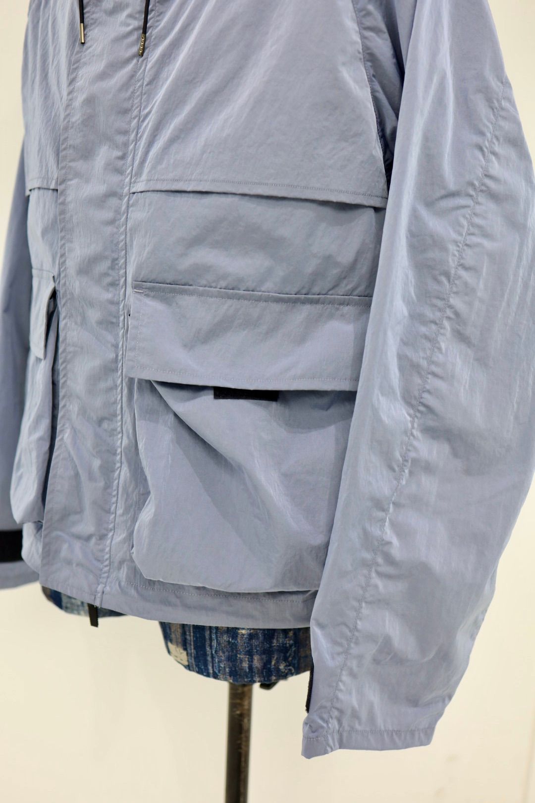 marka マーカ 26SS FIELD PARKA -RECYCLED NYLON CHAMBRAY TAFFETA-(M26A04BL01C)LIGHT BLUE☆新作発売！