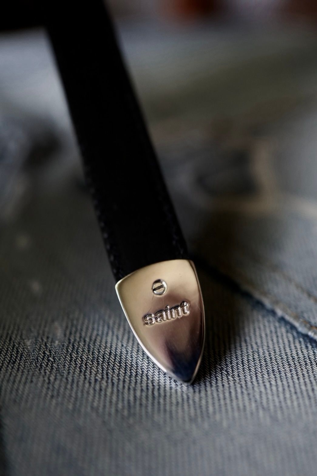 セントマイケル 26AW SAINT_BELT (SM-MK1-0000-082)BLACK×SILVER☆8月8日(土)発売！