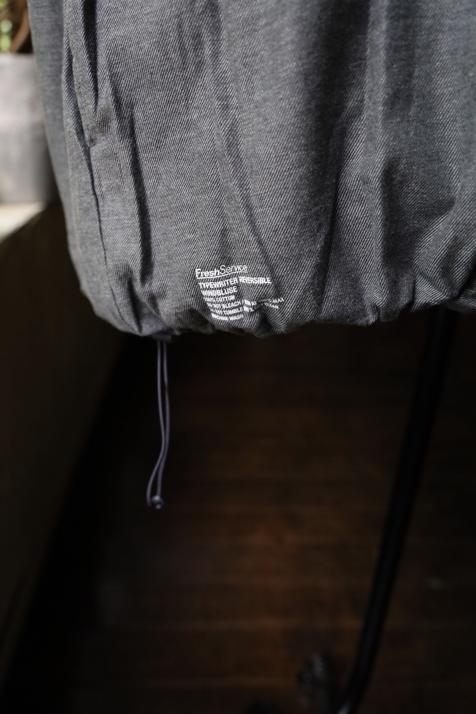 フレッシュサービス TYPEWRITER REVERSIBLE WINDBLUSE(FSC243-30007)GRAY