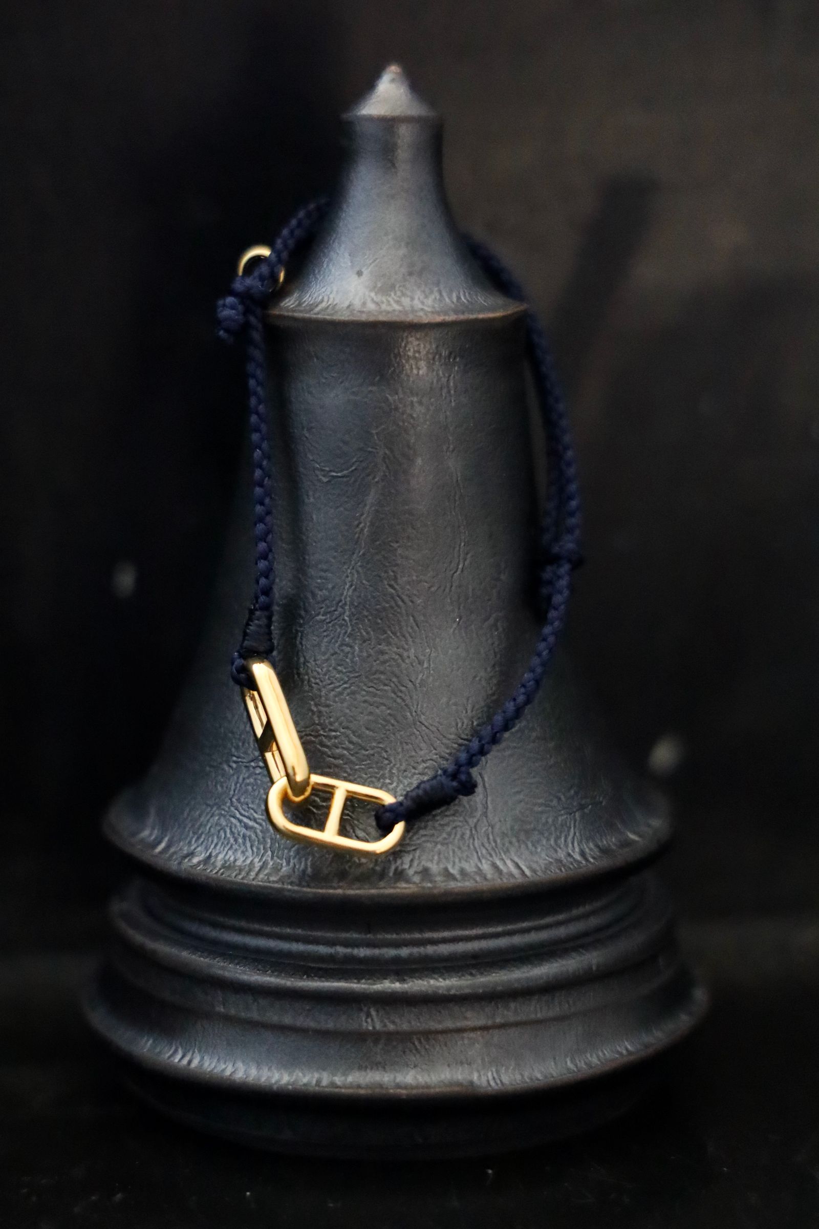 XOLO JEWELRY ショロジュエリー / Anchor Link Silk Code Bracelet-Gold- (XOCB004G)NAVY☆6月19日発売！