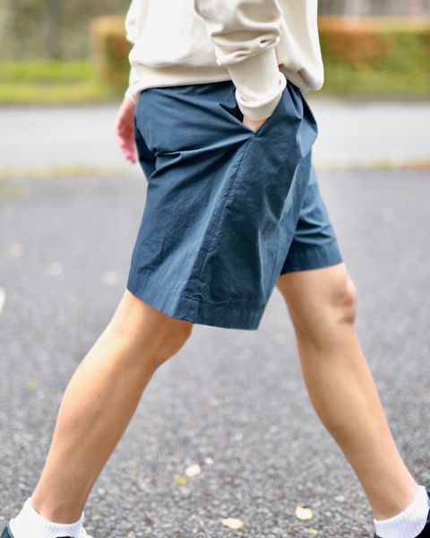 A.PRESSE High Density Weather Cloth Shorts "NAVY"スタイル