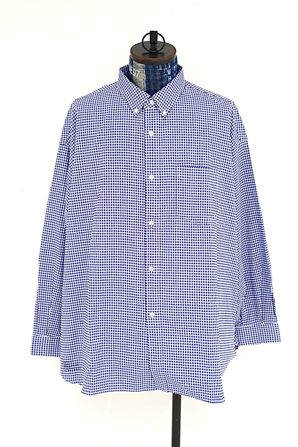 フレッシュサービス DRY OXFORD CORPORATE L/S B.D.SHIRT(FSC262-50103B)NAVY PLAID☆8月22日(土)新作発売！
