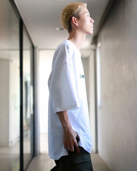 COMME des GARCONS HOMME コムデギャルソンオム 23AW 綿天竺ロゴプリントTシャツスタイル