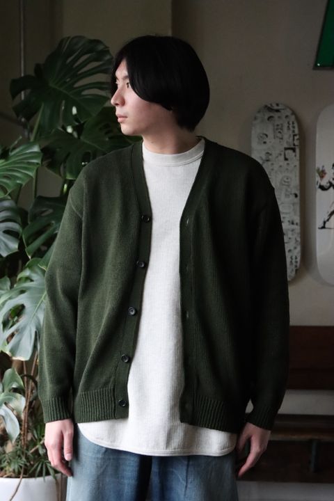UNIVERSAL PRODUCTS DRY COTTON KNIT CARDIGANE(221-60201) style.2022.2.13
