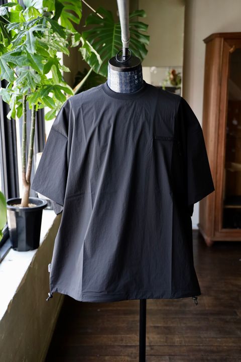 S.F.C 25SS エスエフシー TECH POCKET NYLON SS TEE(SFCSS25S07)Black