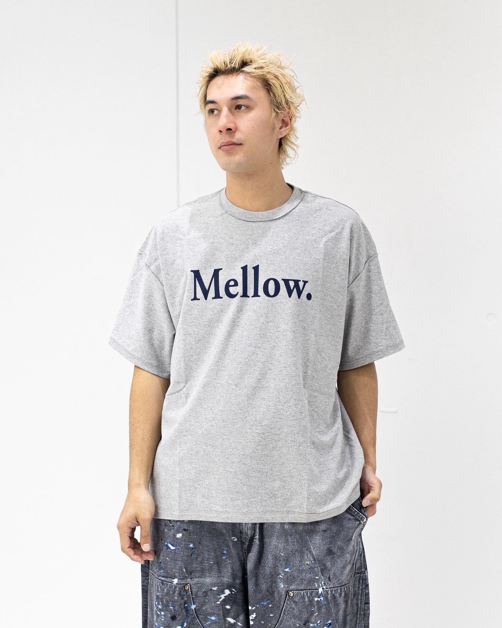 イズネスミュージック 26SS MELLOW T-SHIRTS(ISNESS MUSIC×DJ SHOTA)(IMP7_13_MELLOWT01)GRAY☆新作発売！