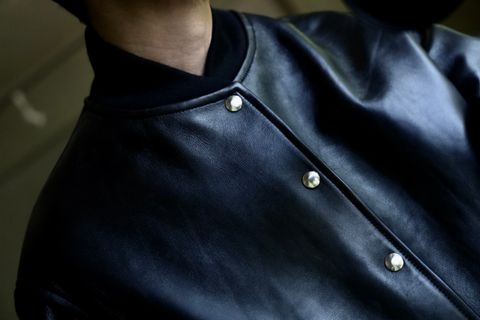 A.PRESSE Leather Award Jacketスタイル.2024.8.10.