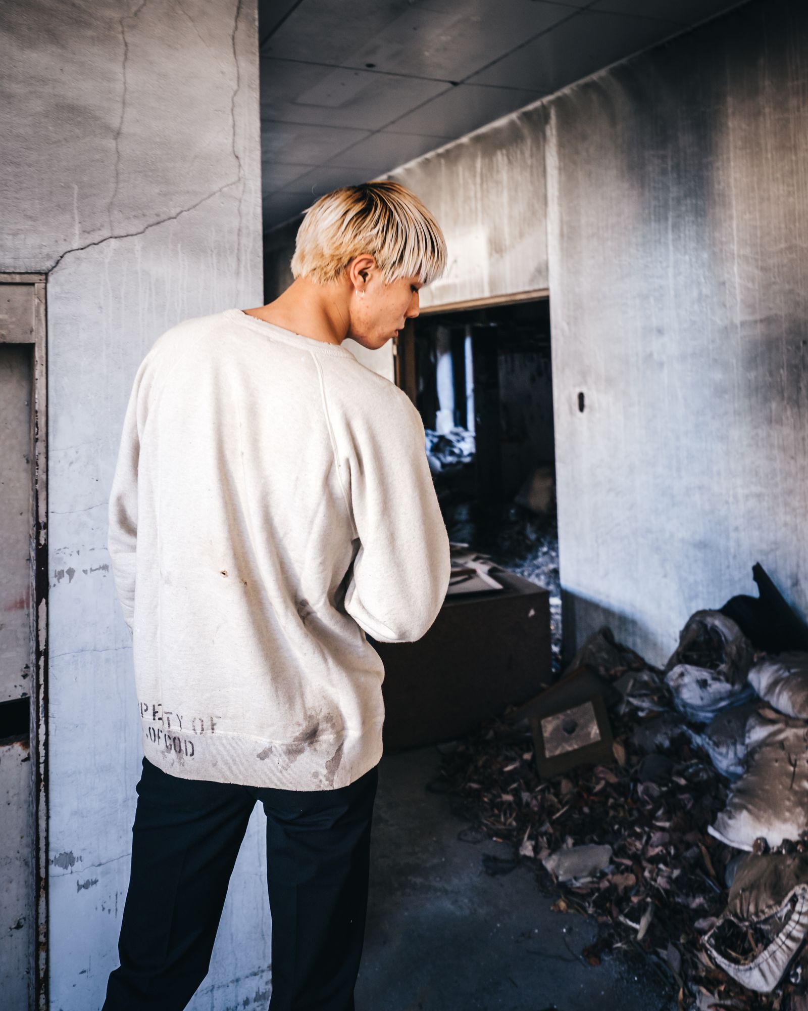 SAINT M××××××(セントマイケル) RAGLAN SWEAT SHIRT 