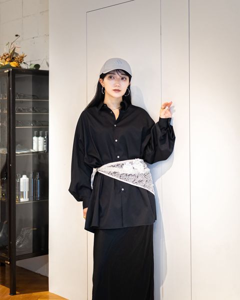 Graphpaper 26SS Silicon Poplin Deep Slit Regular Collar Shirt style 2026.05.03