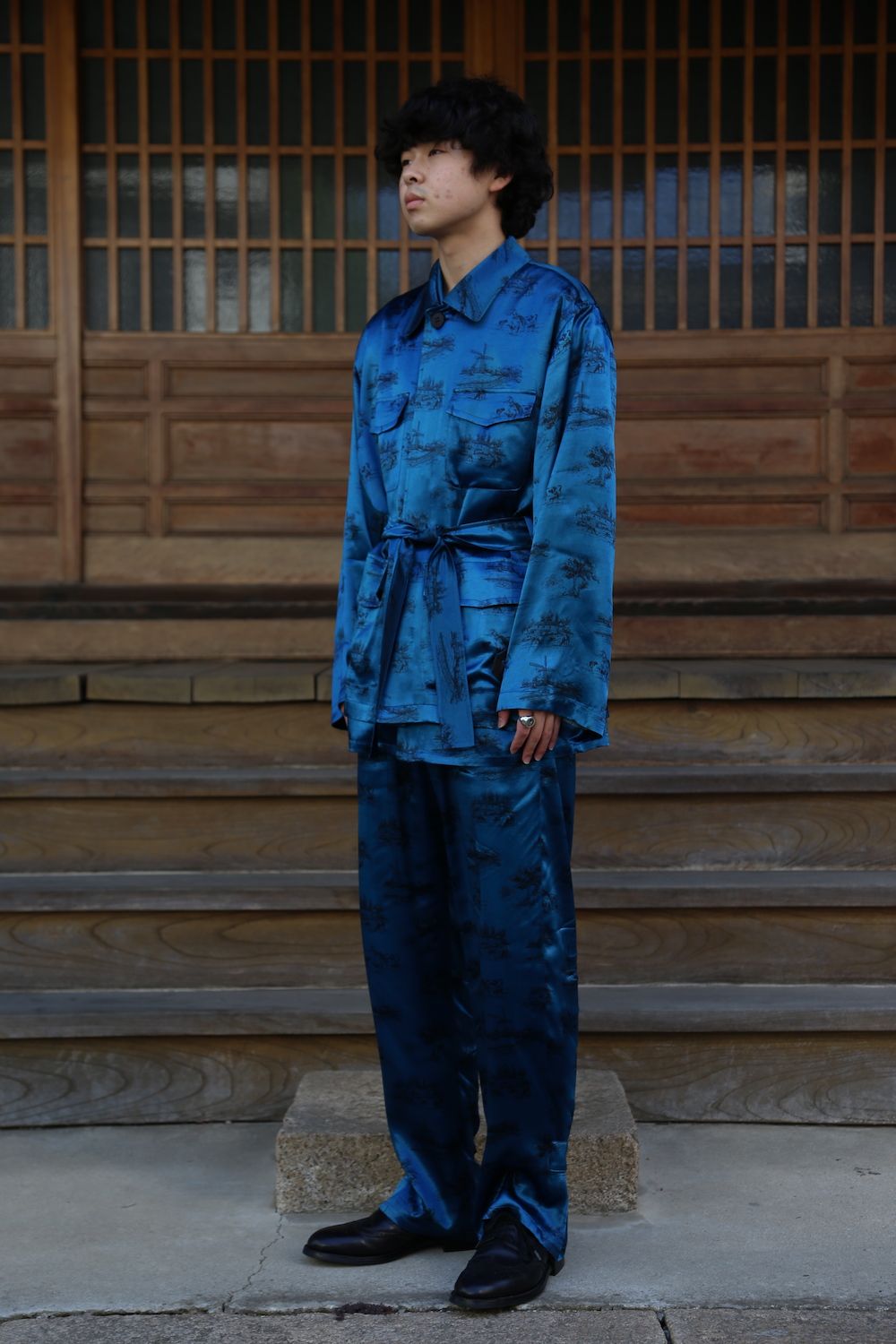 MATSUFUJI DAYDREAM Prinnted Jacket(M211-0102) style. 2021.05 MATSUFUJI DAYDREAM Prinnted Jacket(M211-0102) style. 2021.05