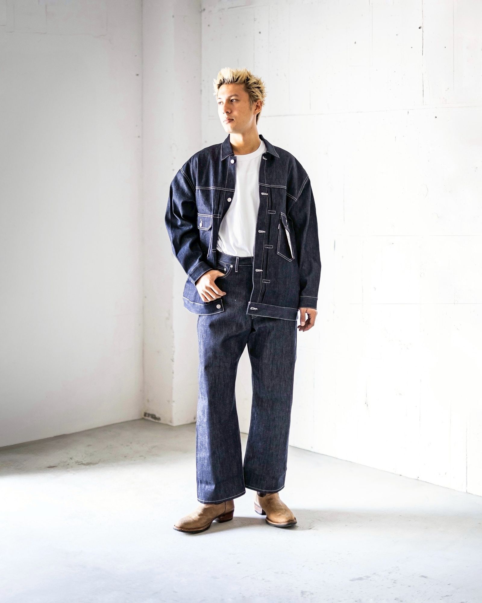 【定価3.7万】25SS Graphpaper Selvage Denim 3 Graphpaper Selvage Denim Jacket (INDIGO_RIGID)☆7月25日(土