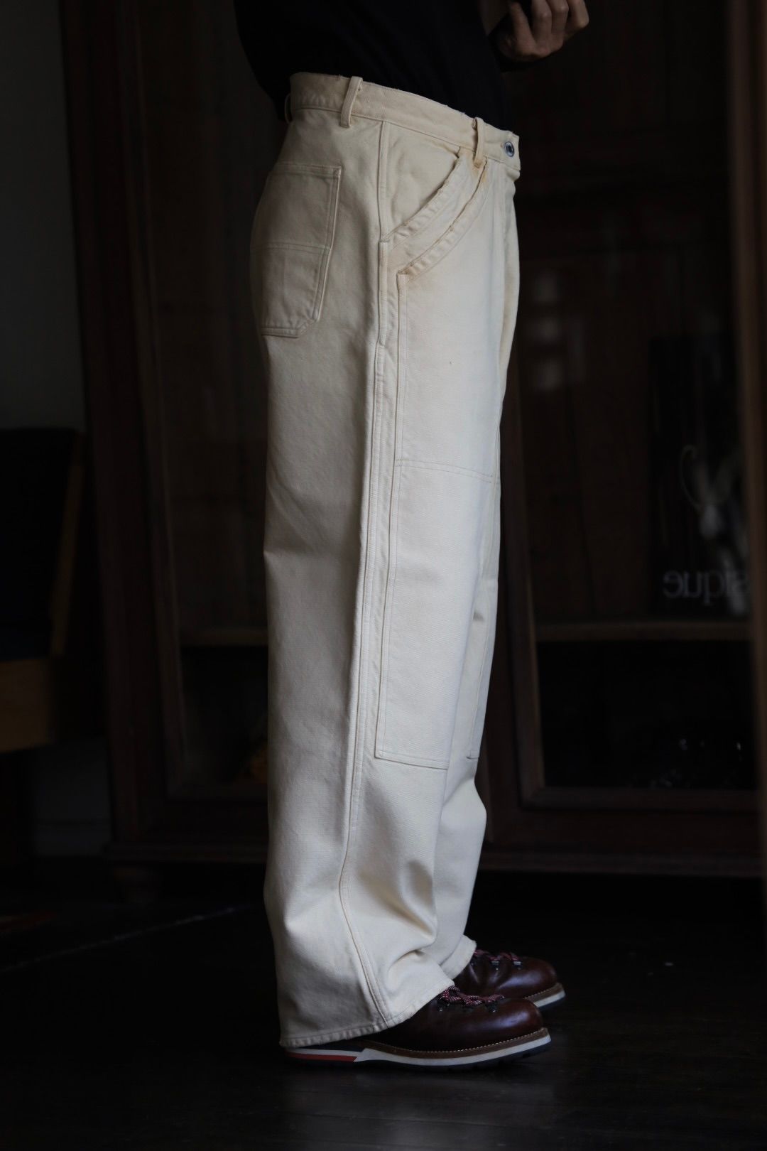 アプレッセ 2025 STYLE2 Vintage Silk Hemp Double Knee Pants(25AAP-04-07)BEIGE