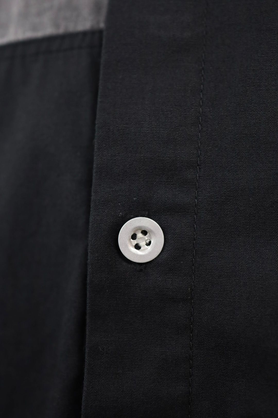 コムデギャルソンオム26SS 綿オックス×多素材MIXシャツ(HQ-B019-051)BLACK×GRAY☆4月3日(金)発売！