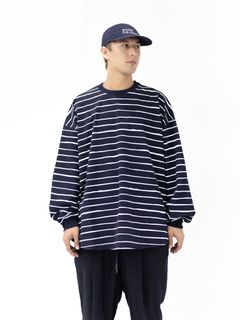 S.F.C 2026FW エスエフシー SUPER BIG LS TEE  (NYLON STRIPE) (SFCFW26CS06)Navy☆10月17日(土)発売！