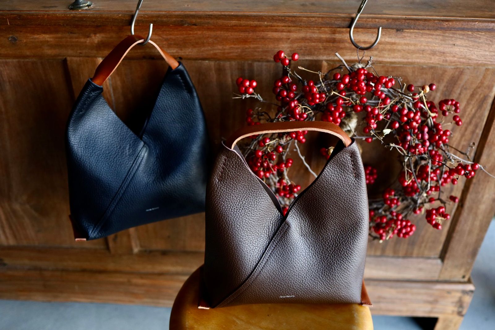 エンダースキーマ バッグ triangle bag(wt-rb-trb)dark brown☆12月6日(土)発売！