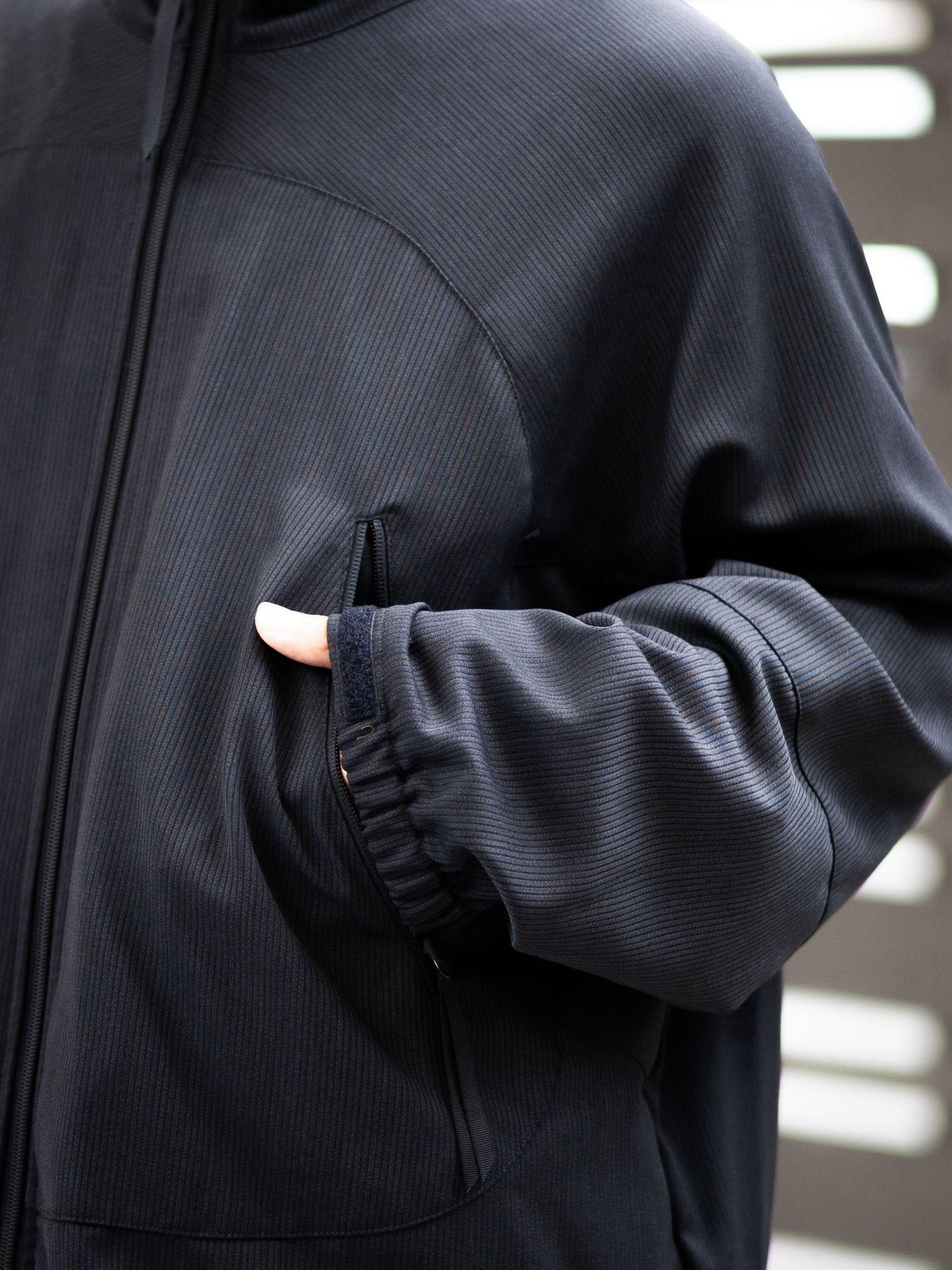 Graphpaper Melange Pique Zip-up Stand Collar Jacket (BLACK)9月26日(土)新作発売！