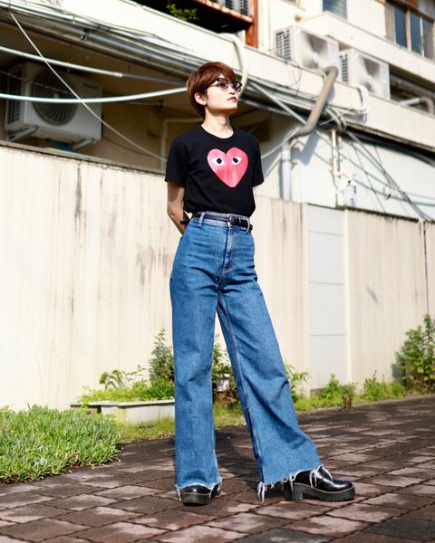 プレイコムデギャルソン RED HEART Tシャツstyle.2023.6.23