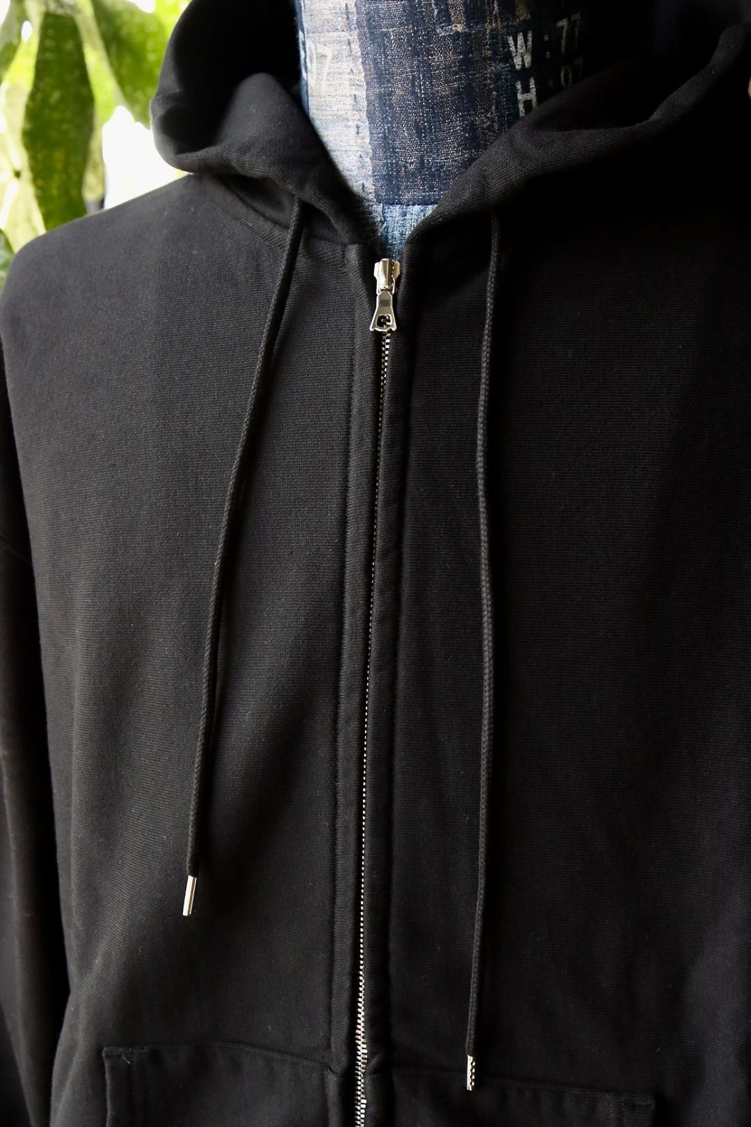 ブラームス 25FW ジップアップスウェットフーディワイドSoft&Hard Sweat Hoodie Zip Wide(bROOTS24F28F25)Black☆新作発売！