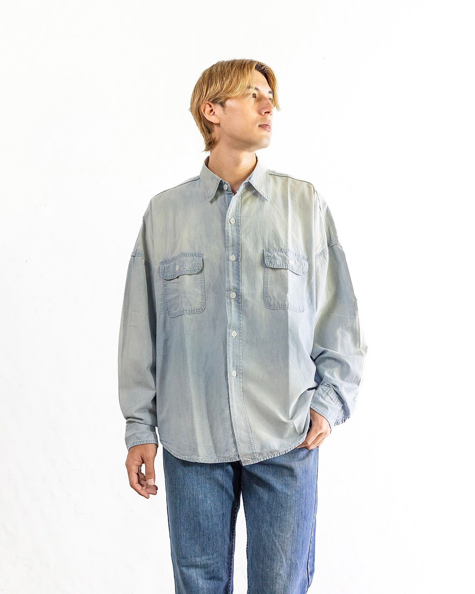 SAINT Mxxxxxx SHIRT/BLUE style 8月10日(土)新作発売！