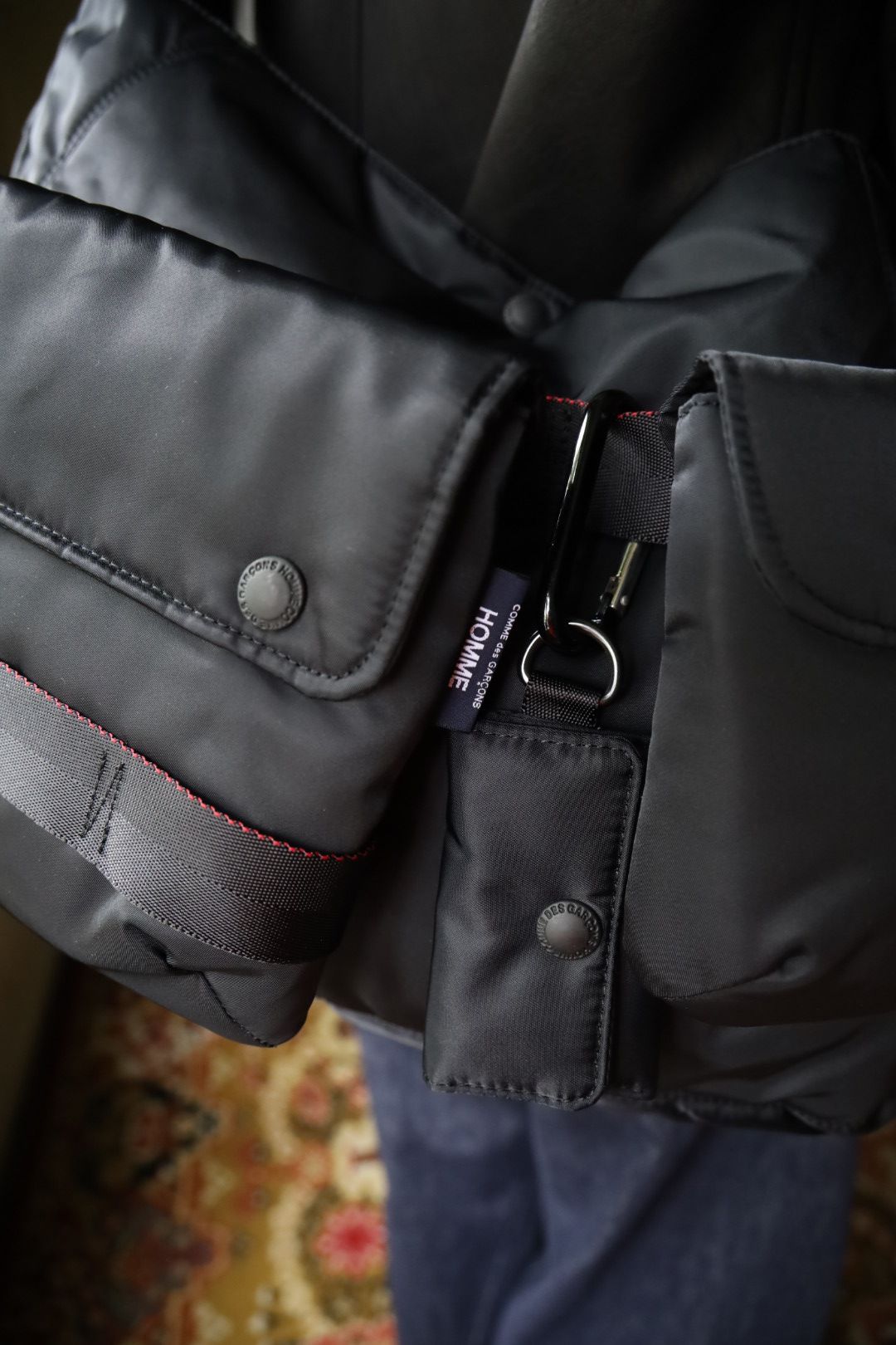 コムデギャルソンオム バッグ SHOULDER BAG(HR-K207-051)BLACK☆10月2日(金)発売！