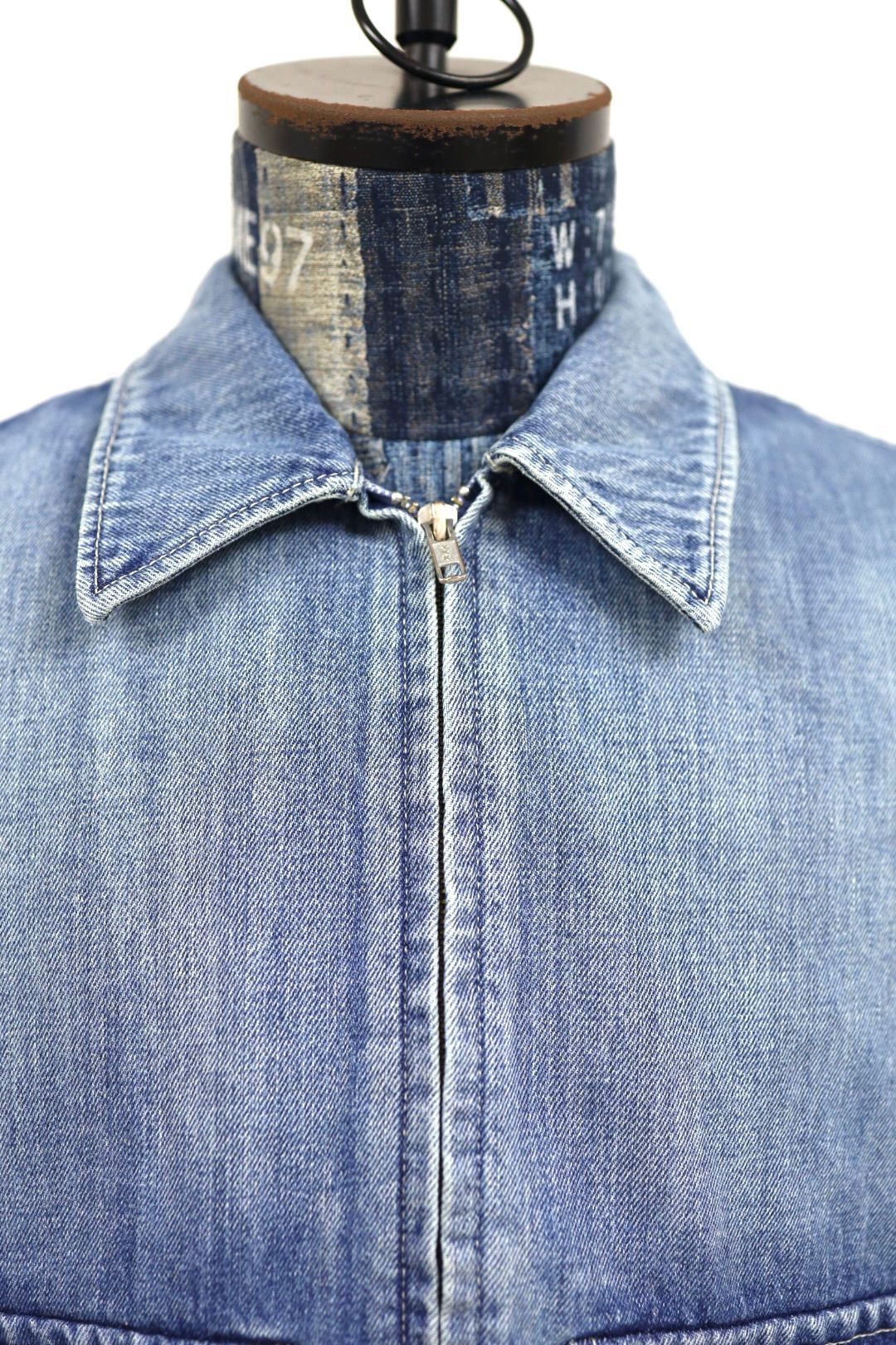 グラフペーパー Selvage Denim Zip Jacket(GU261-20056LB) INDIGO_LIGHT FADE★1月24日(土)発売！
