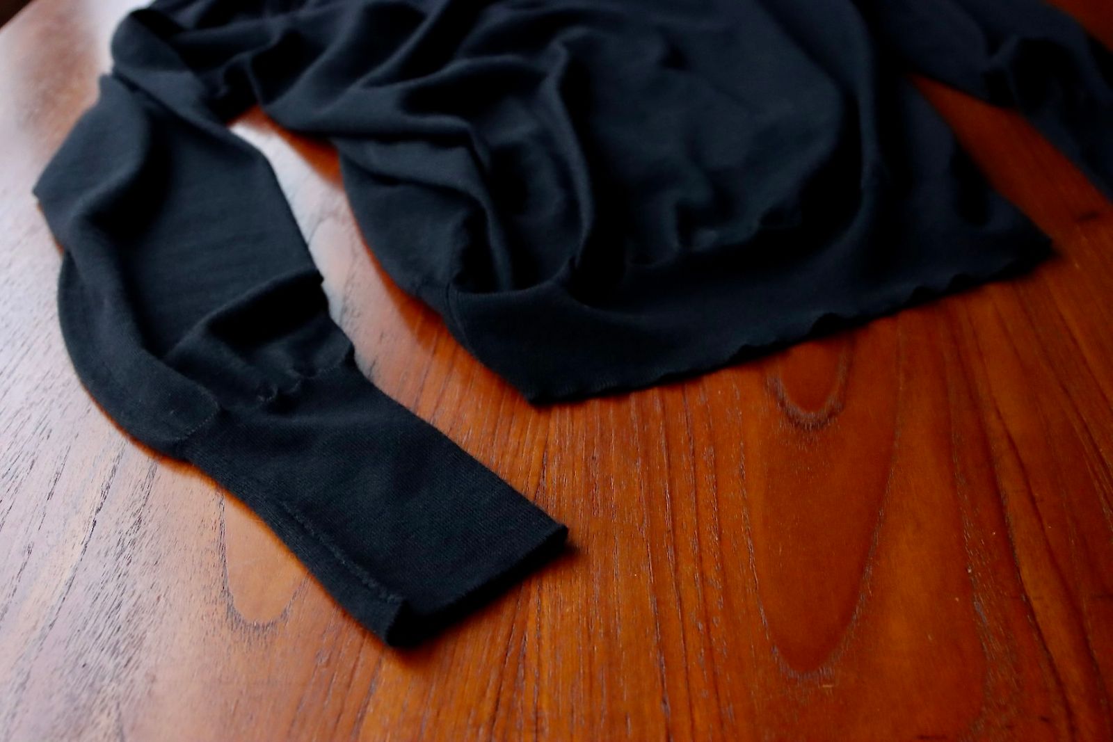 アプレッセ23SSニット Cashmere High Gauge Crew Neck Sweater(23SAP-03-05H)BLACK