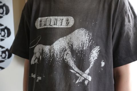 ©︎SAINT M×××××× T-SHIRT SHEEP LION (SM-A21-0000-003) BLACK style.2021.7.9