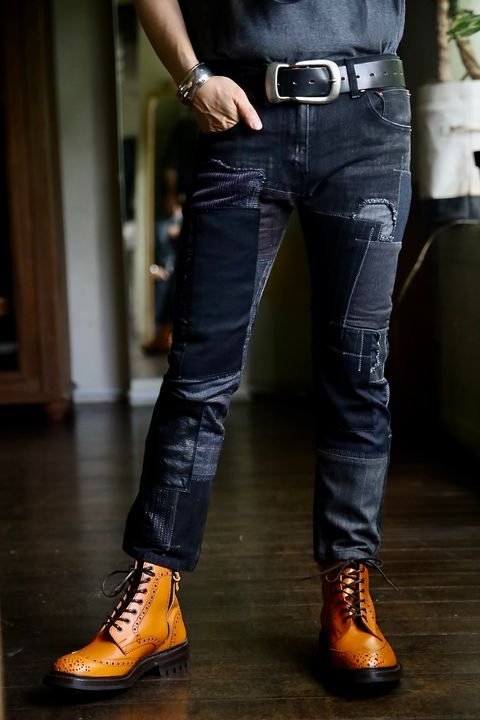 JUNYA WATANABE MANパッチワークMIXデニムパンツ スタイル.2024.8.3.