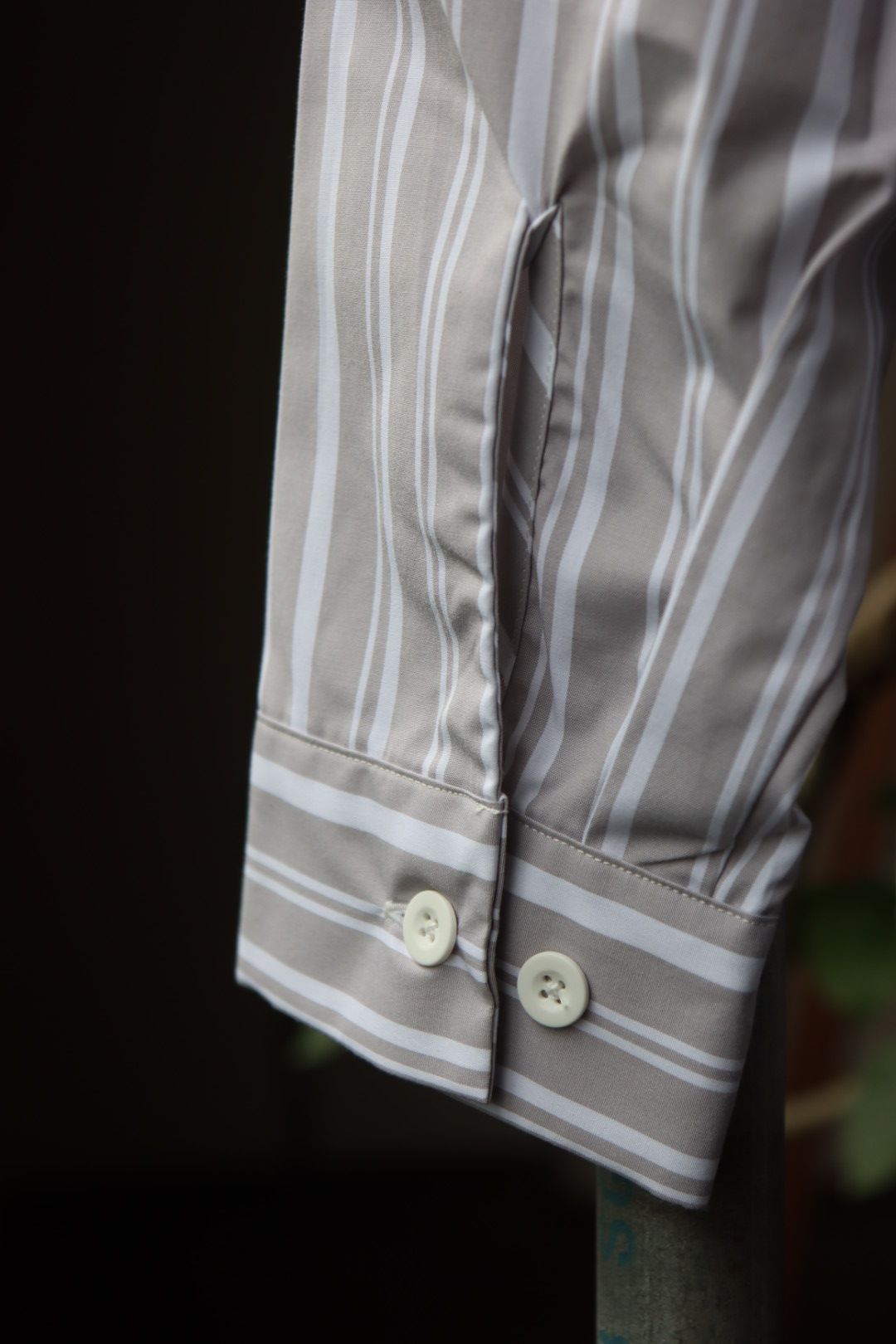 セダンオールパーパス23FW OVAL LOGO WORK SHIRT(SD23F-SH01)GREY STRIPE