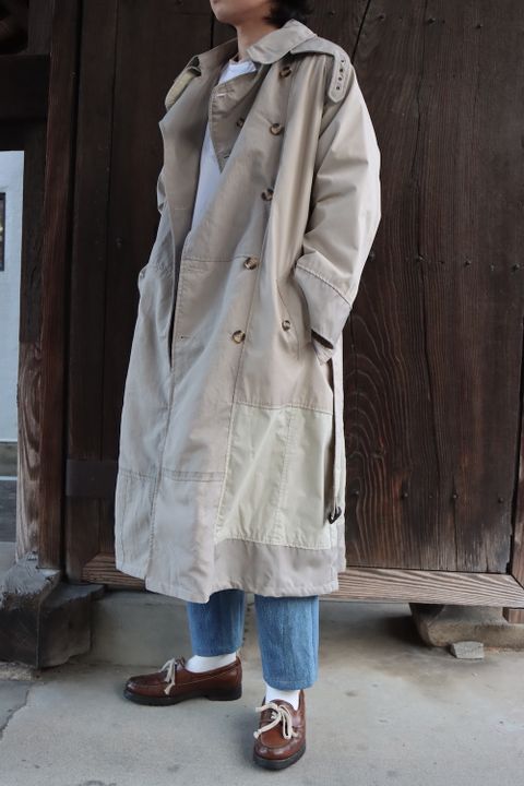 SEEALL RECONSTRUCTED TRENCH COAT(SAU23 CT601) MIX style. 2022.03.17.