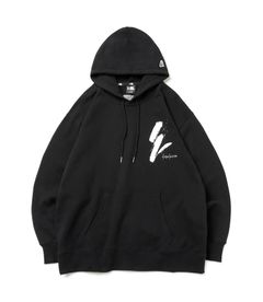 Yohji Yamamoto×NEWERA 裏毛オーバーサイズドプルオーバーフーディースタイル
