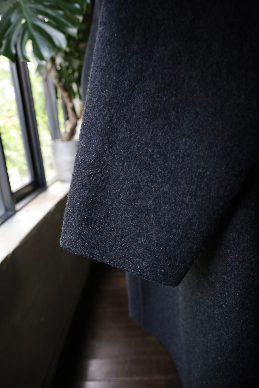 アプレッセ Cashmere Melton Long Coat(24AAP-01-11H)CHARCOAL