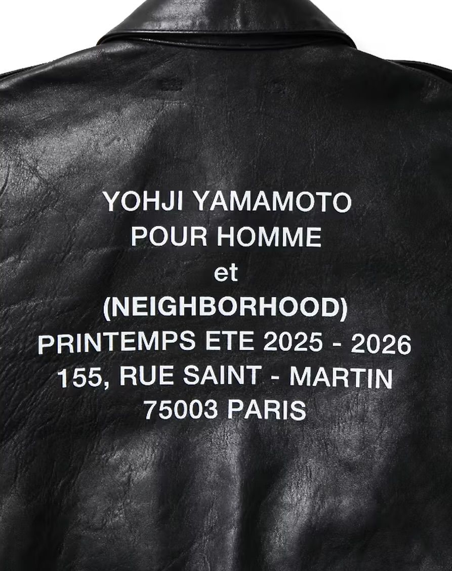 Yohji Yamamoto × NEIGHBORHOOD ホースレザージャケット(252SZYYN-JKM01S)BLACK★12月5日(金)発売！