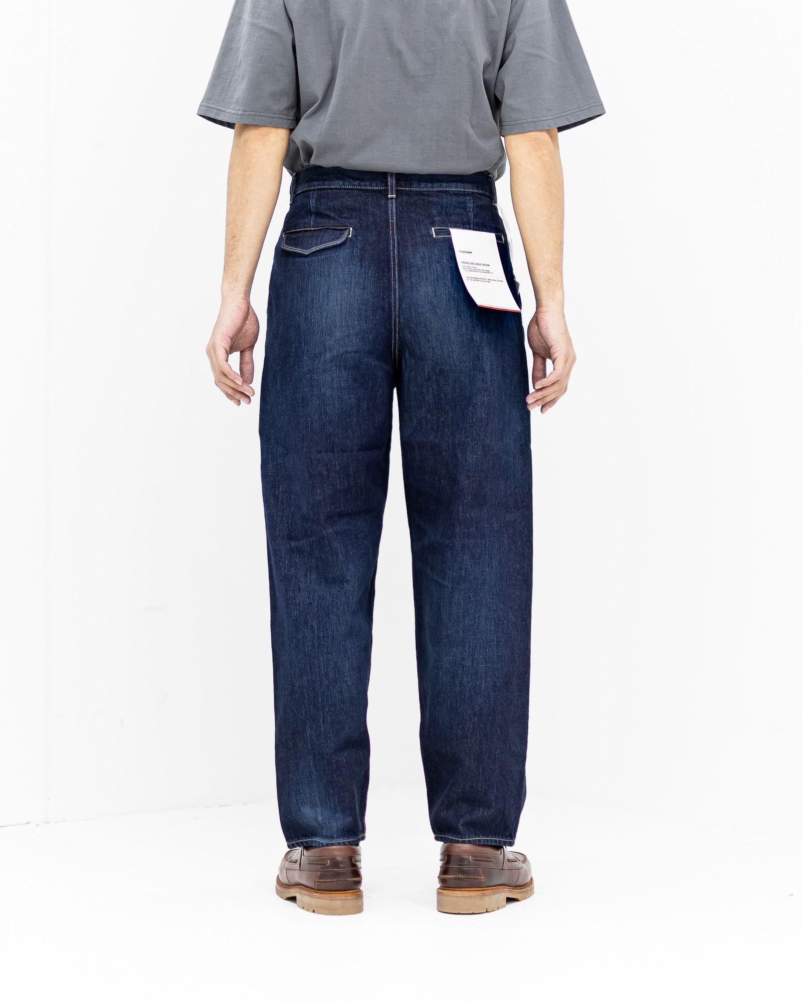 Graphpaper - グラフペーパー Selvage Denim Two Tuck Tapered Pants
