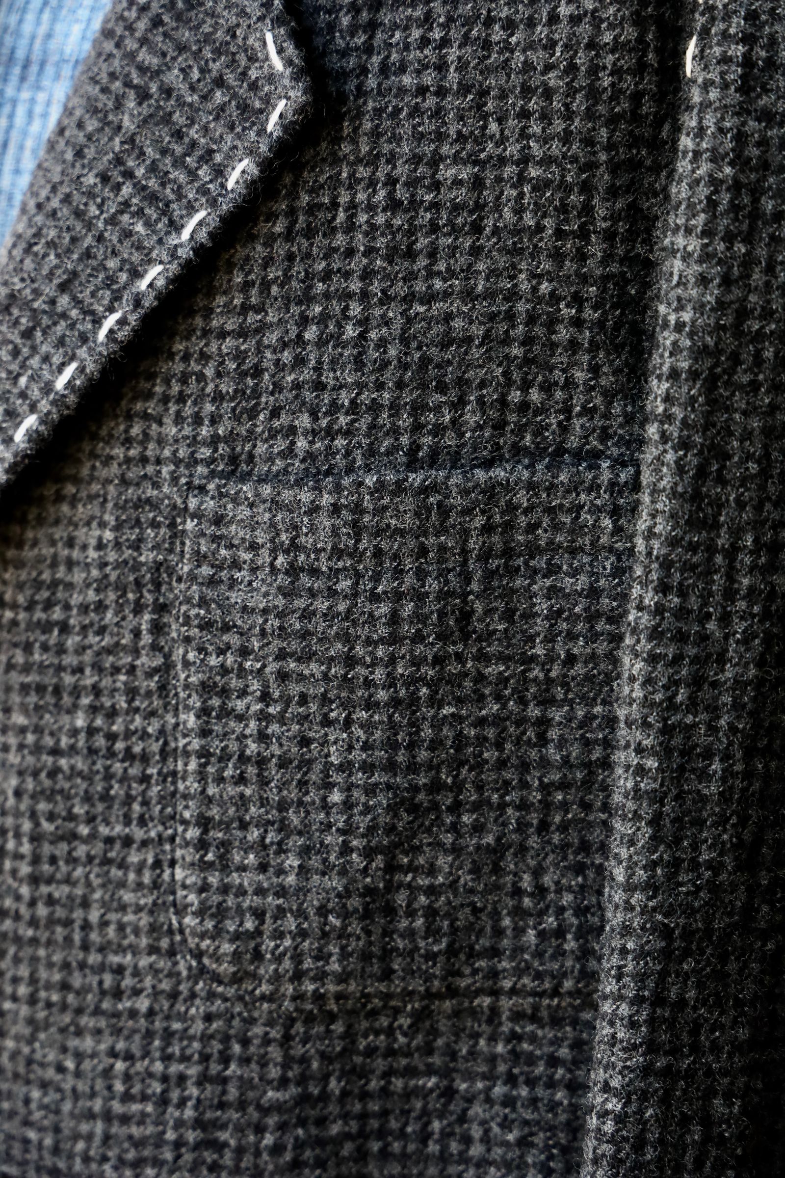 ワイズフォーメンY's for men 25AW HOUNDSTOOTH STITCH JACKET (ML-J13-106)BLACK