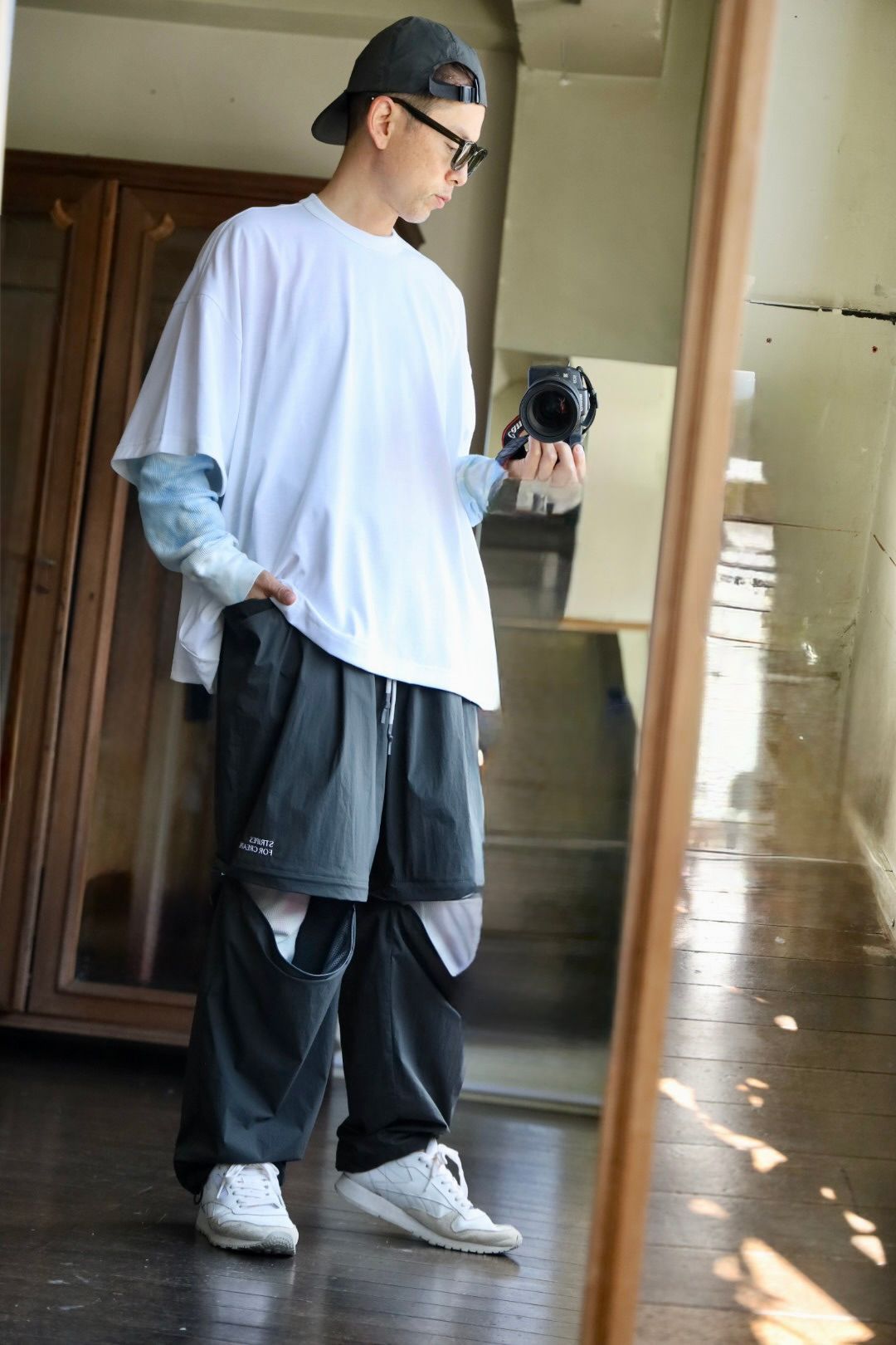 S.F.C SUPER WIDE DETACHABLE PANTS"D.gray"スタイルVOL.2