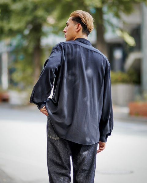 A.PRESSE Wool Regular Collar Shirtスタイル 9月21日(土)新作発売！