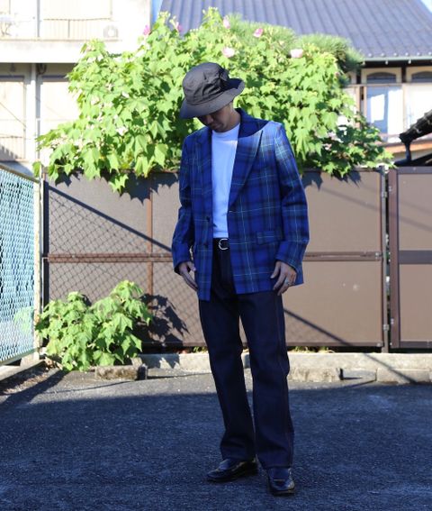 JUNYA WATANABE COMME des GARCONS MAN 綿デニム×ウールツイードLevi′s Wネームデニムパンツ Style.2020.8.30.