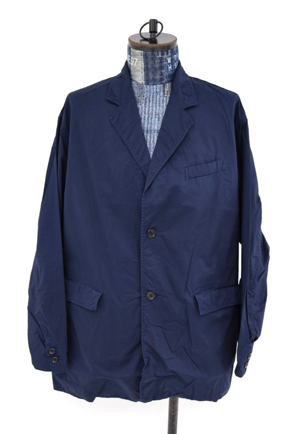 グラフペーパー 26SS Garment Dyed Typewriter Oversized Jacket(GU261-20099B)NAVY☆3月7日(土)発売！