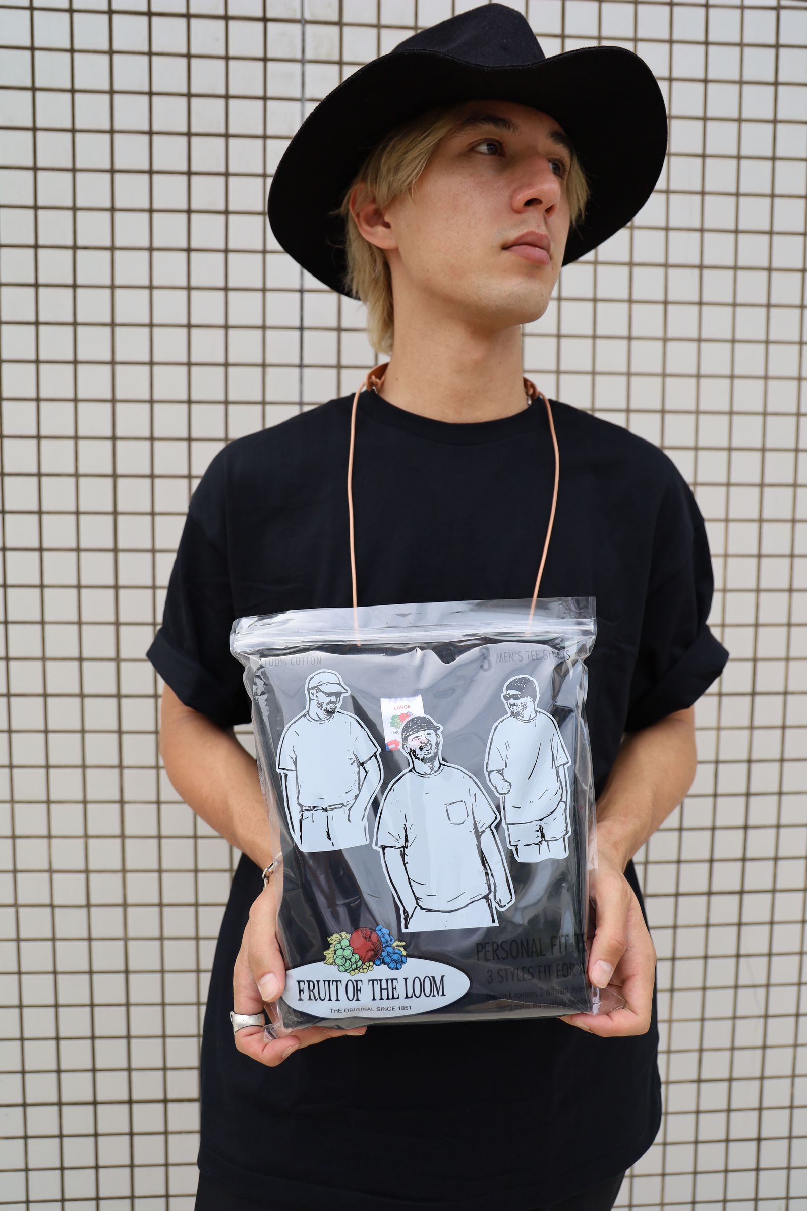 FRUIT OF THE LOOM Personal Fit 3P PACK T(ポケットT) style 2024.5.15