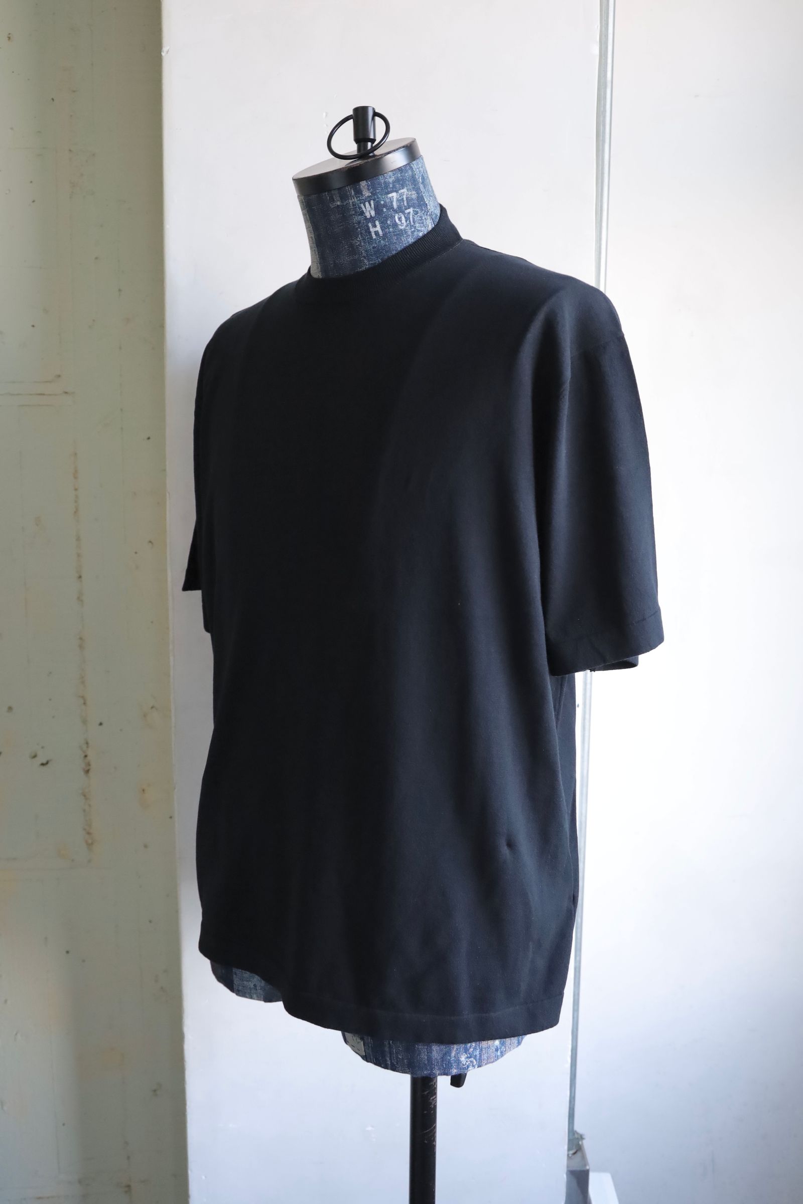アプレッセ High Twisted Cotton S/S T-shirt (25SAP-03-05K) BLACK