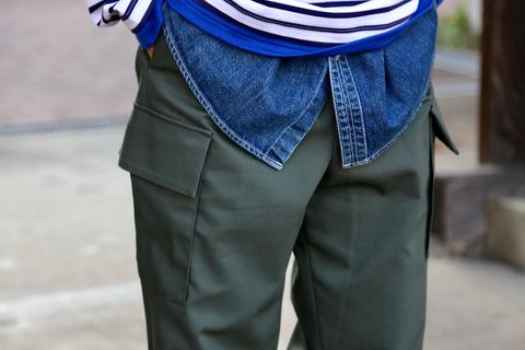 Graphpaper Wooly Cotton Easy Military Pants style.2021.2.21.
