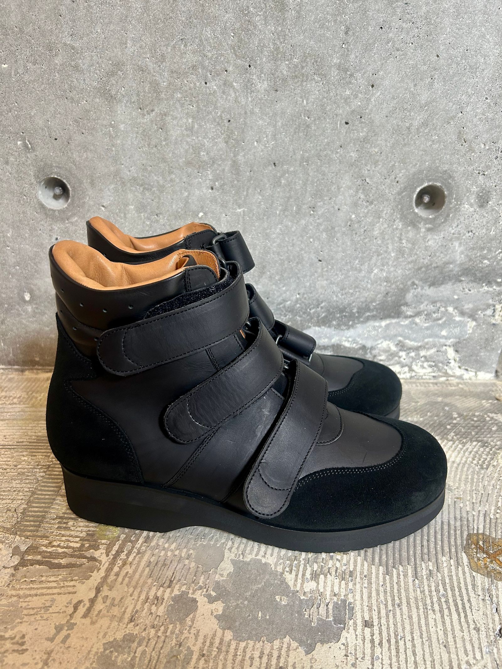 FOOTWORKSフットワークス ジャーマンミリタリーパイロットトレーナーシューズGerman Military Pilot Trainer Shoes(F04-0001_M)BLACK