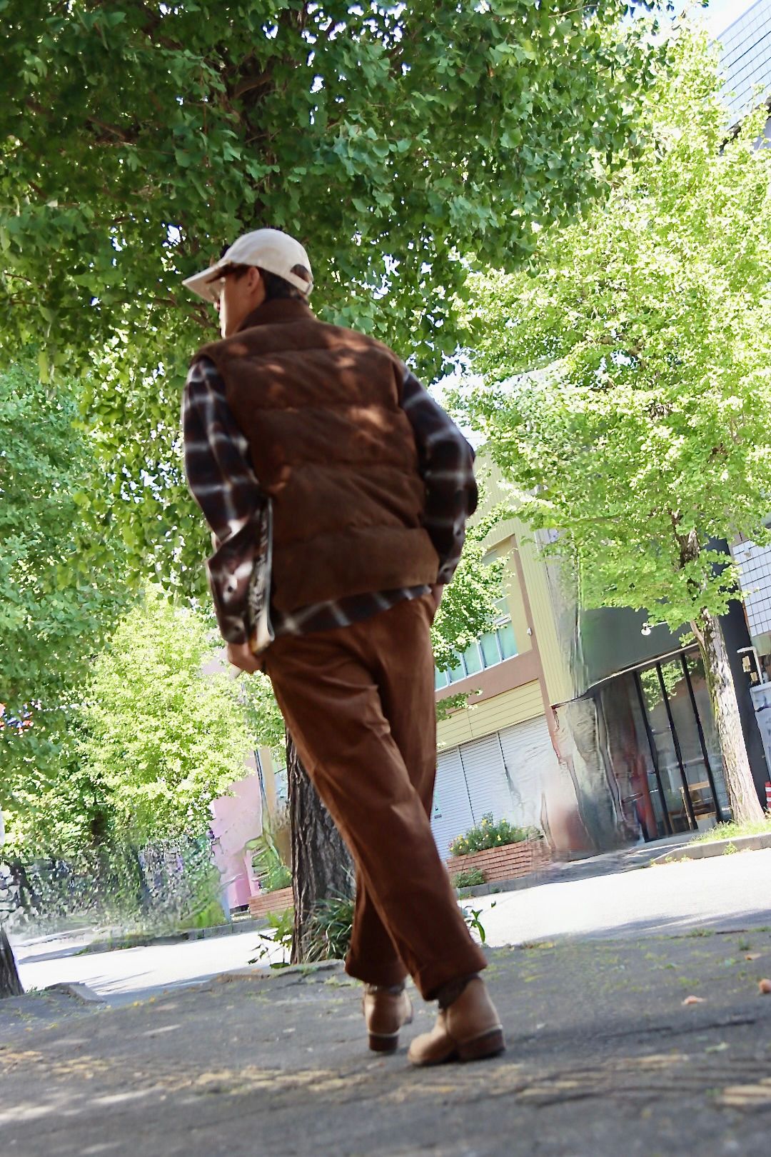 アプレッセ23AWダウンベストSuede Down Vest(23AAP-01-27H)BROWN