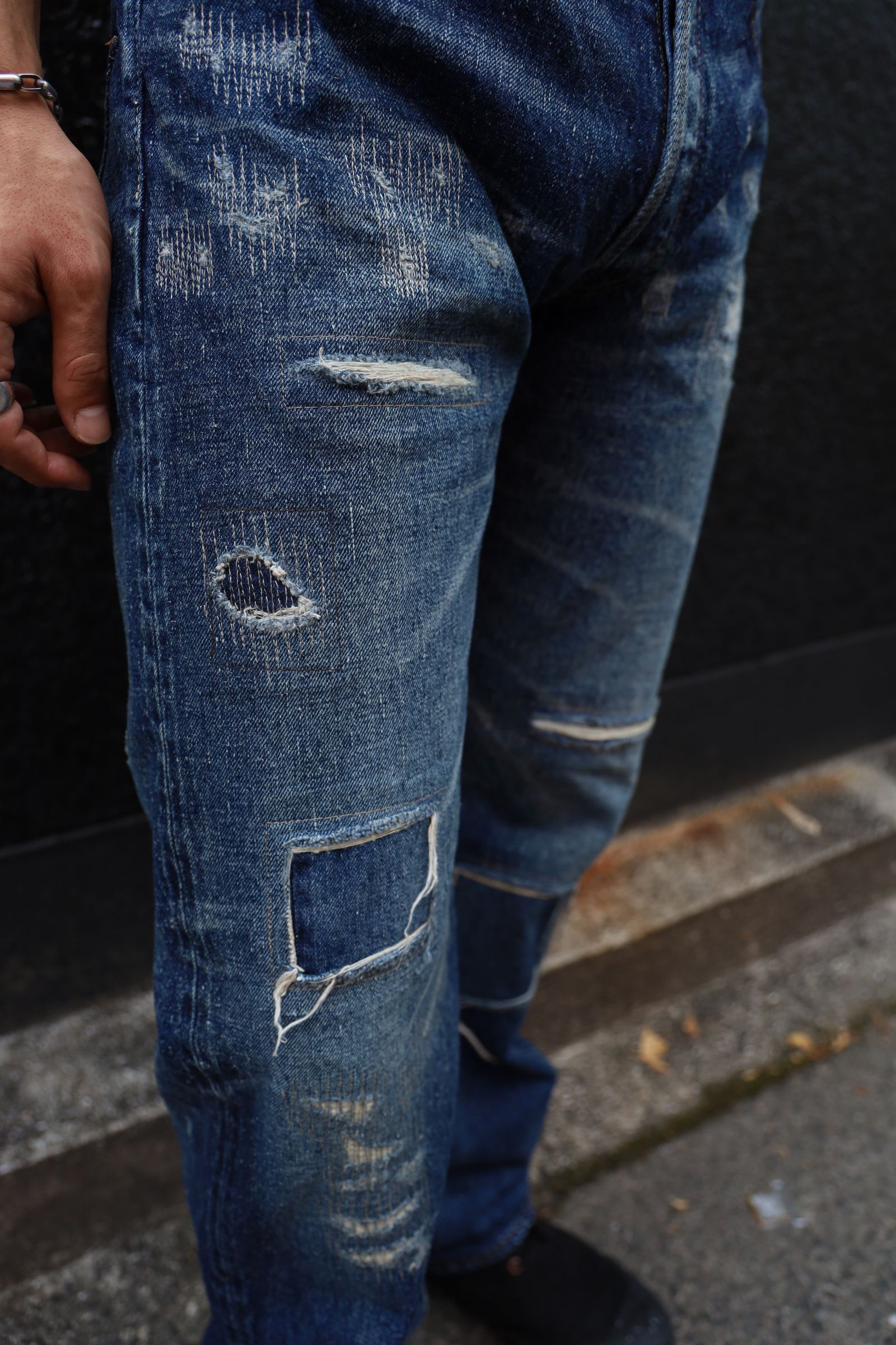アイジュンヤワタナベマン 24AW New Manual Wネームデニムパンツ アイジュンヤワタナベマン 24AW New Manual Wネームデニムパンツ