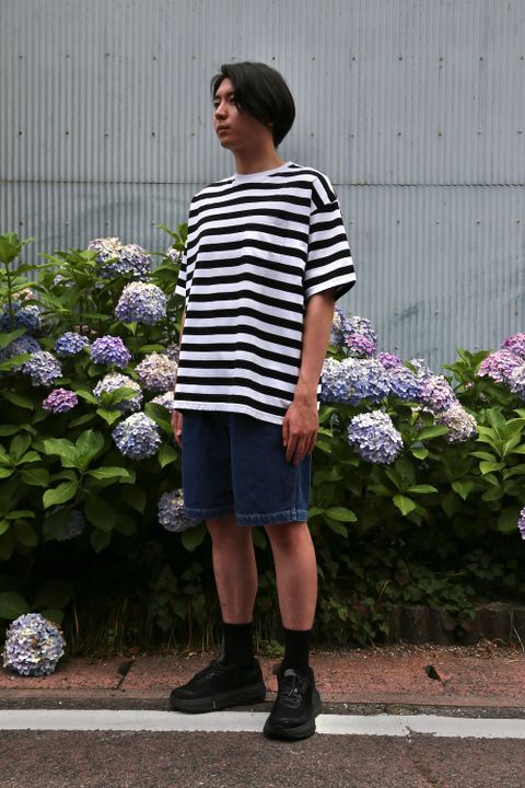 Graphpaper Border S/S Pocket Tee style.2021.6.27.